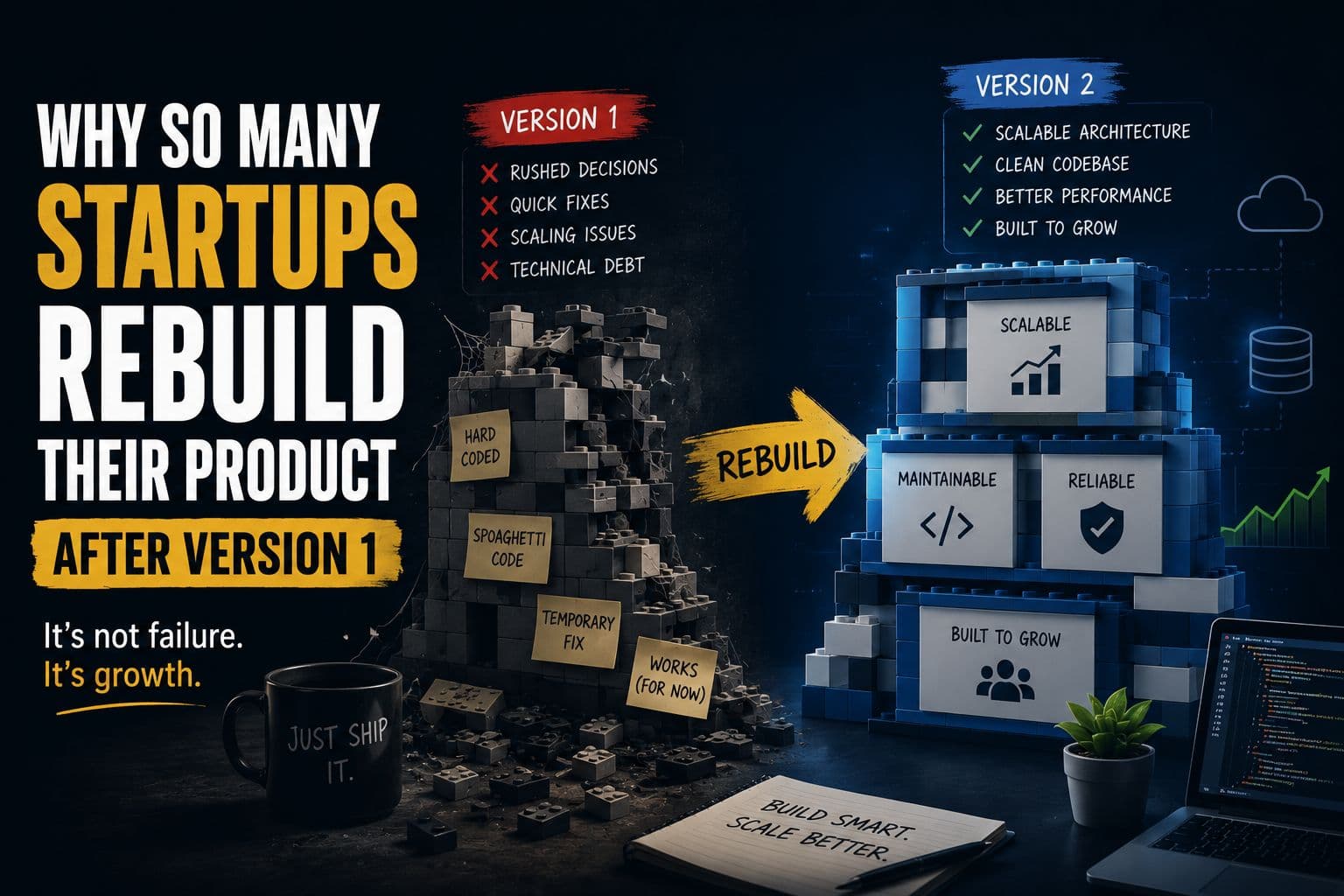 Why So Many Startups Rebuild Their Product After Version 1